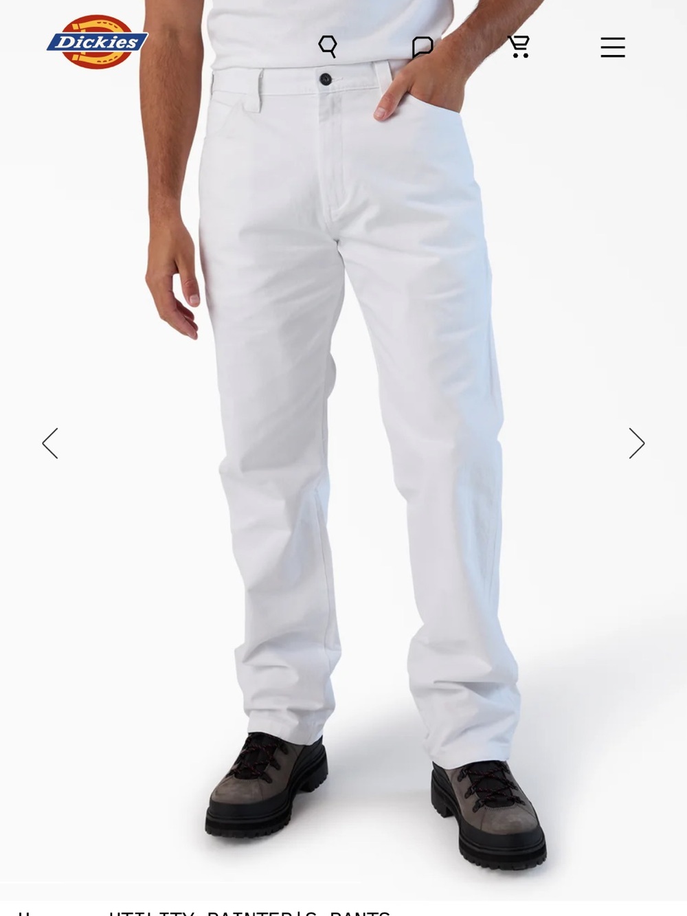 Dickies White Men's Utility Painter Pants